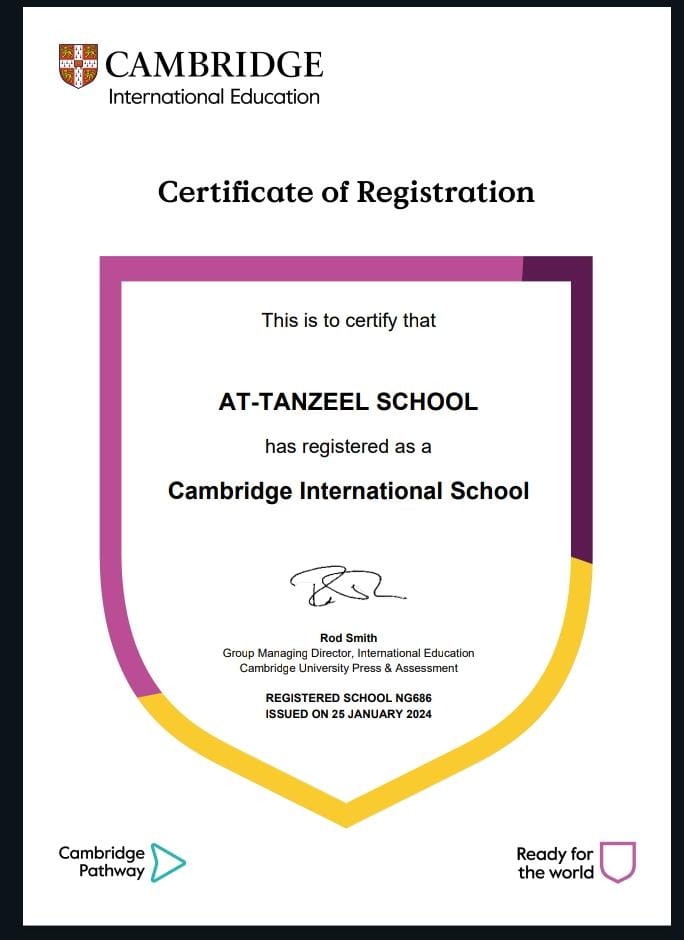 At-Tanzeel CIE Appproval